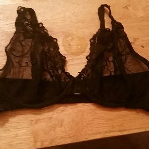 Black lace Victoria's Secret bra